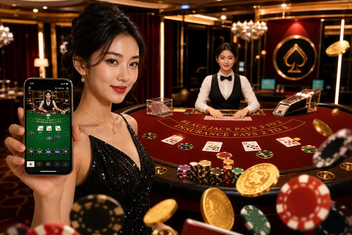 dbt66 Live Casino Dealer Table
